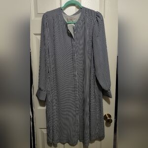 Never worn- Striped Navy and White Dress